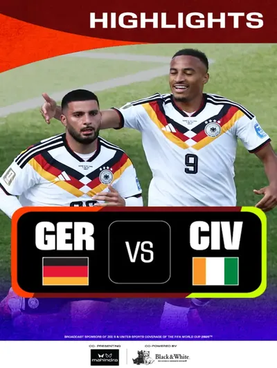 GER Vs CIV | Highlights | FIFA World Cup 2026