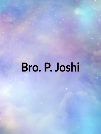 Bro. P. Joshi