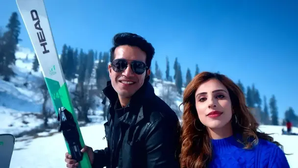 Simaran and Harman at Khyber Resort in Gulmarg