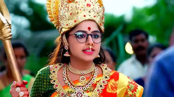 Seetha Dresses up as a Goddess