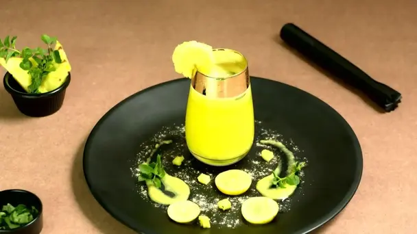 Pihu Sharma Prepares a Refreshing Drink