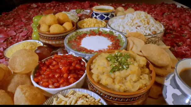 Pankaj Bhadouria’s Special Chaat Board and Balushahi