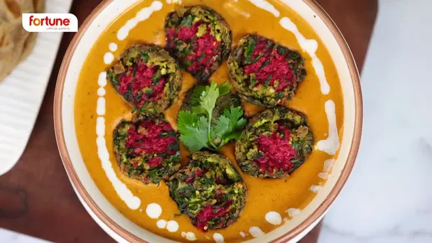 Palak Beetroot Malai Kofta 
