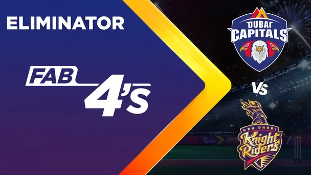 Dubai Capitals vs Abu Dhabi Knight Riders | Full Match | Fab 4s