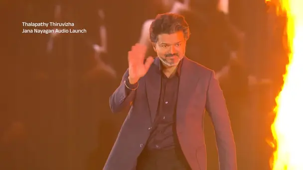 A Grand Welcome for Thalapathy Vijay - Jananayagan Audio Launch