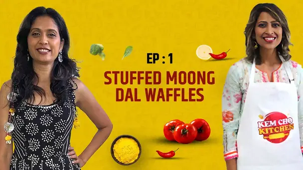 Stuffed Moong Dal Waffles