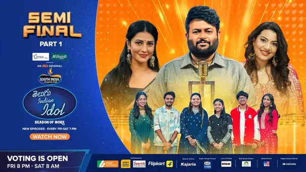 Telugu Indian Idol Season 4 - Season Of More  S4 E17 - Semi Final Part - 1