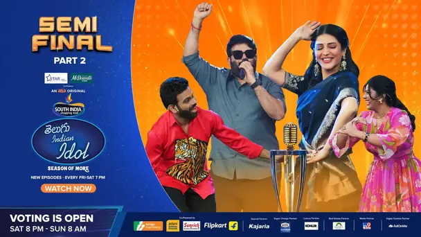 Telugu Indian Idol Season 4 - Season Of More  S4 E18 - Semi Final Part - 2