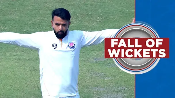 Delhi Fall of Wickets vs Jammu & Kashmir, 2 Inns