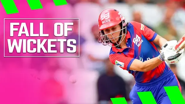 Southern Brave Fall of Wickets vs SunRisers Leeds