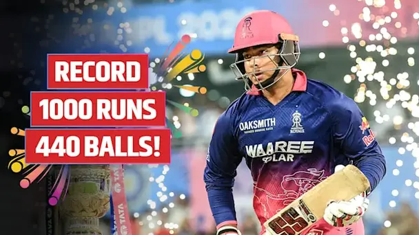 Sooryavanshi is Fastest to 1000 TATA IPL Runs