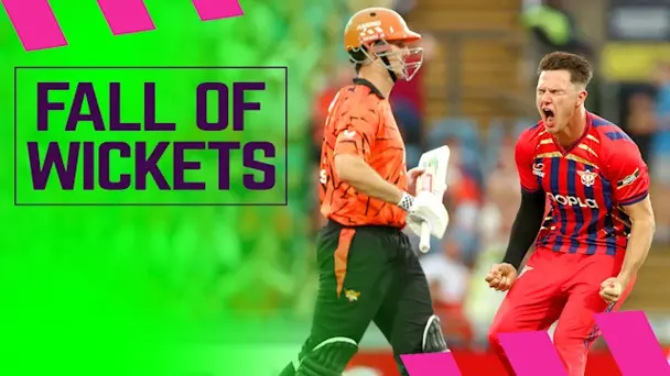 SunRisers Leeds Fall of Wickets vs Manchester Super Giants