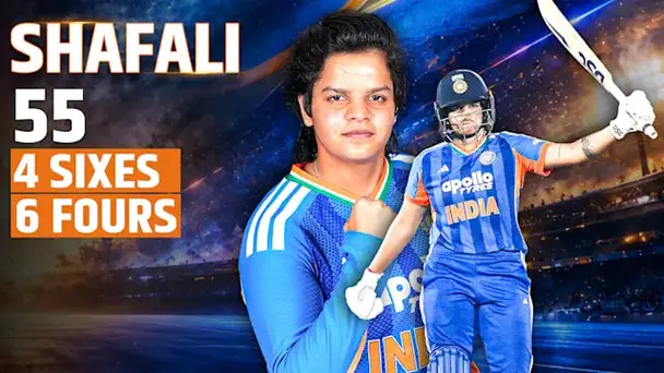 Shafali's 55 vs ZIM in 2nd T20I