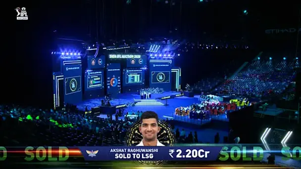 2.20 Cr! Akshat Heads to LSG