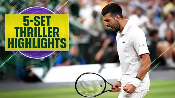 Auger-Aliassime vs Djokovic: QF, Highlights