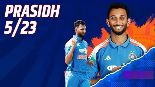 Prasidh's 5/23 vs AFG in 3rd ODI