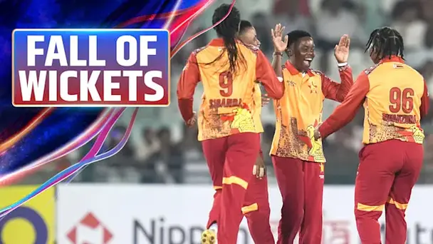 IND W Fall of Wickets vs ZIM W in 3rd T20I