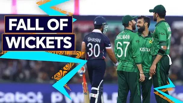 USA Fall of Wickets vs PAK