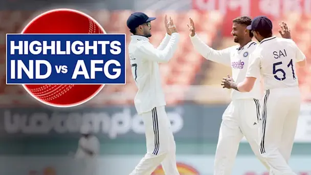 Only Test: India vs Afghanistan, Day 2 Highlights