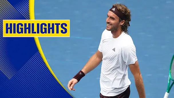 Stefanos Tsitsipas vs Arthur Fils: Rd 1 Highlights