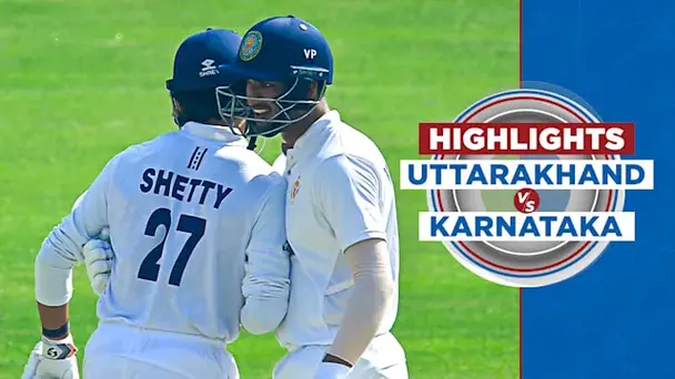 SF: Uttarakhand vs Karnataka - Day 3, Highlights