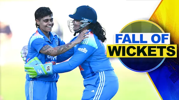 AUS W Fall of Wickets vs IND W: 2nd ODI