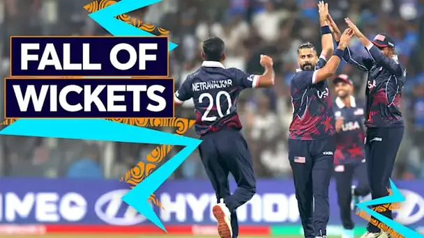 IND Fall of Wickets vs USA
