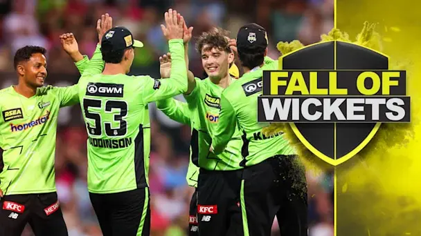 Sydney Sixers Fall of Wickets vs Sydney Thunder