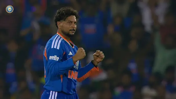 Kuldeep's 2/35 vs NZ in 2nd T20I