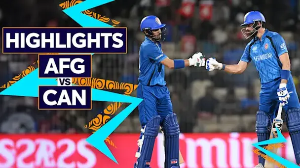Afghanistan vs Canada: Highlights