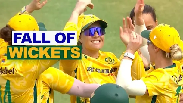 IND W Fall of Wickets vs SA W