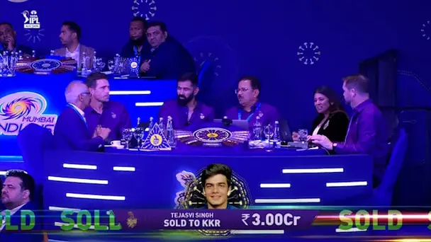 3 Cr! Tejasvi Heads to KKR