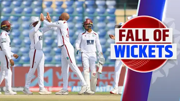 2nd Test, 2nd Inns: IND Fall of Wickets