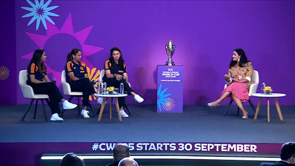 Team India Discuss ICC CWC 2025