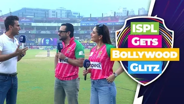 Saif, Kareena's Glamorous ISPL Appearance