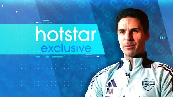 Candid with Mikel Arteta