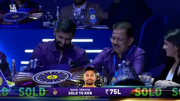 75 L! Tripathi Returns to KKR