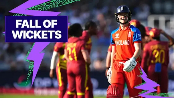 ENG Fall of Wickets vs WI
