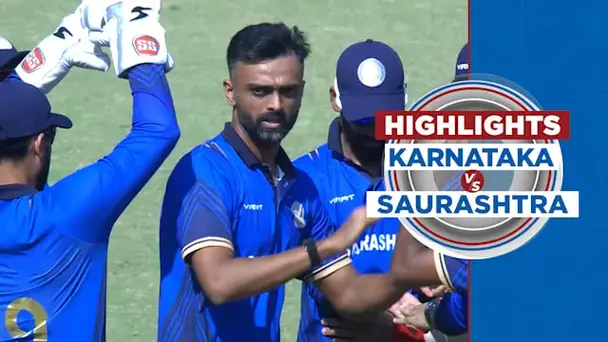 Karnataka vs Saurashtra: Highlights