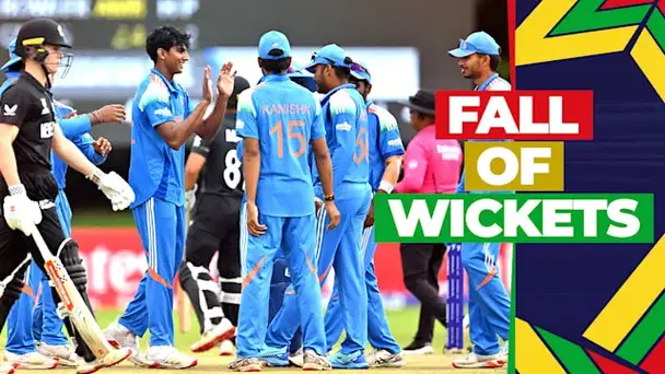 NZ Fall of Wickets vs IND