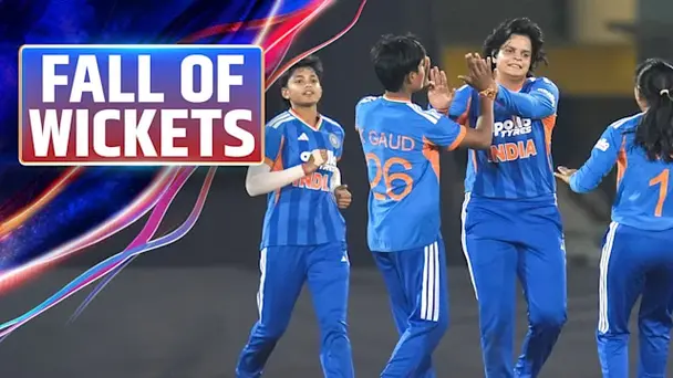ZIM W Fall of Wickets vs IND W in 3rd T20I