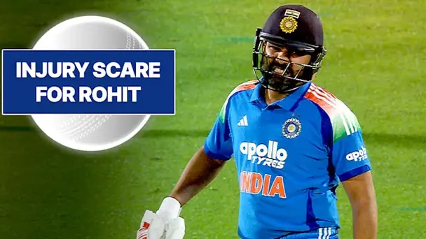 Rohit Takes Painful Hit to the Wrist
