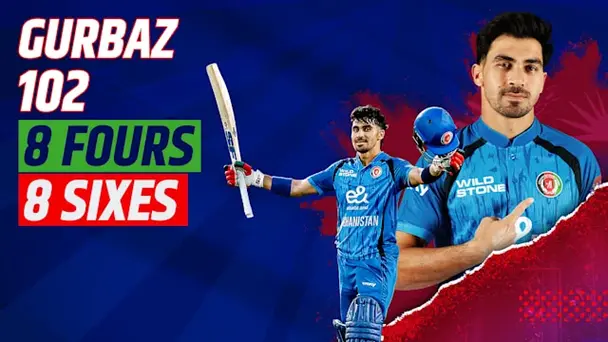 Gurbaz's 102 vs IND in 1st ODI