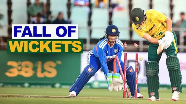 SA W Fall of Wickets vs IND W: 5th T20I