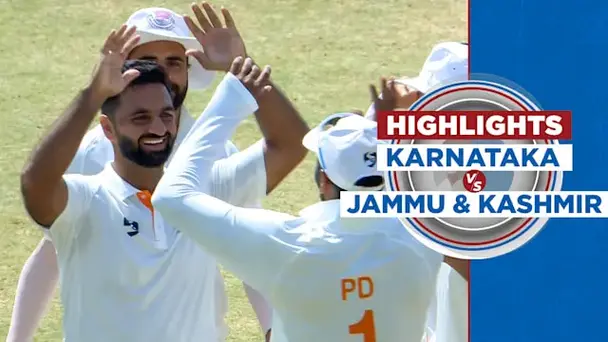 Final: Karnataka vs Jammu and Kashmir - Day 4, Highlights