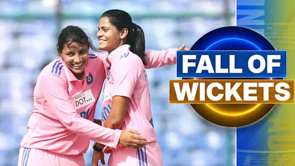 IND W vs AUS W, 3rd ODI: AUS W Fall of Wickets