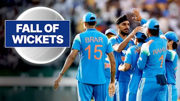 AFG Fall of Wickets vs IND