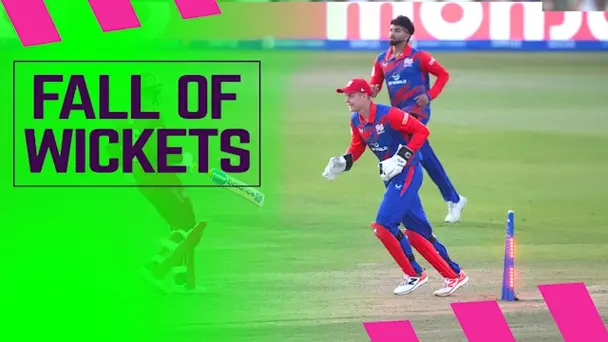 Welsh Fire Fall of Wickets vs Southern Brave