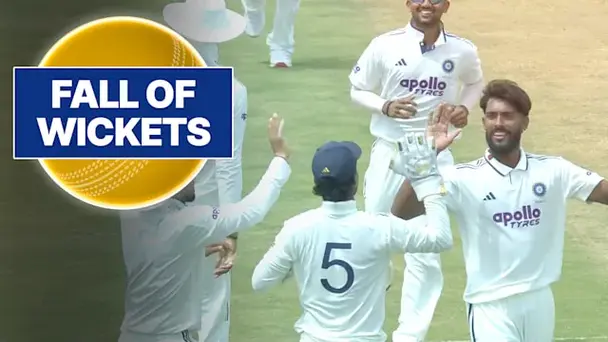 AUS A Fall of Wickets vs IND A: 1st Multi-day Match, 1st Inns