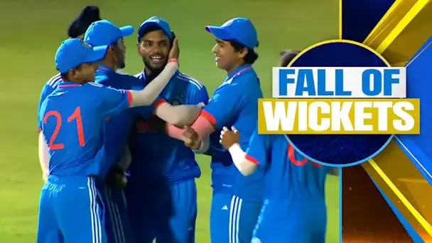 AUS U19 vs IND U19, 3rd ODI: AUS U19 Fall of Wickets